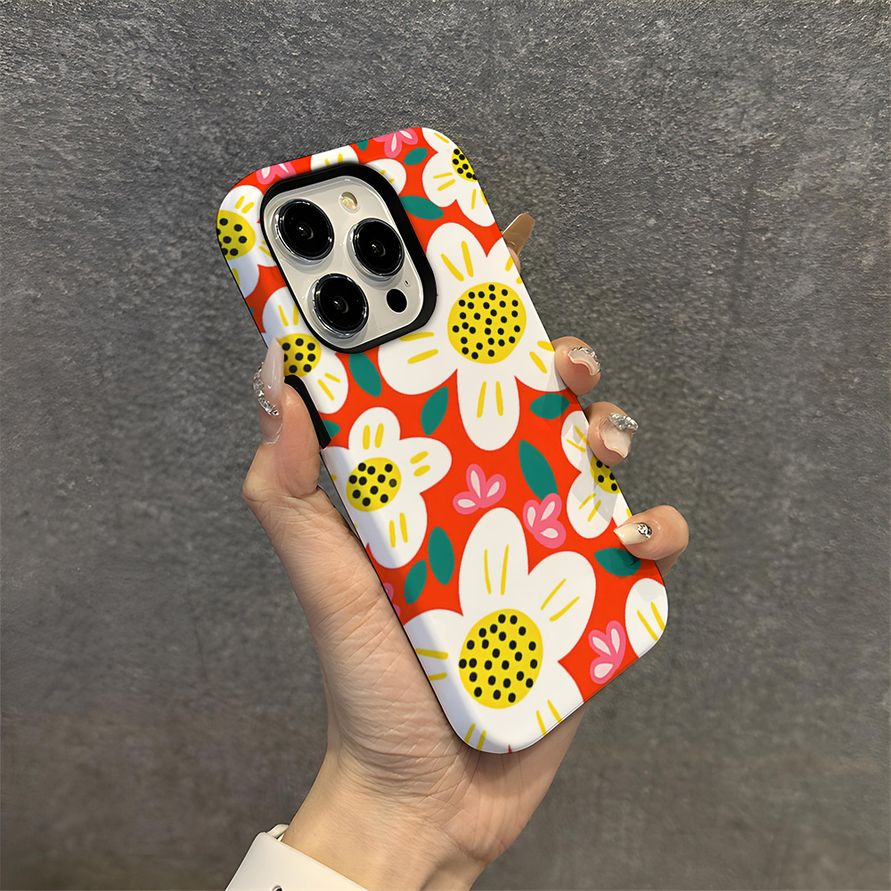 Flower Printed Phone Case for Apple iPhone