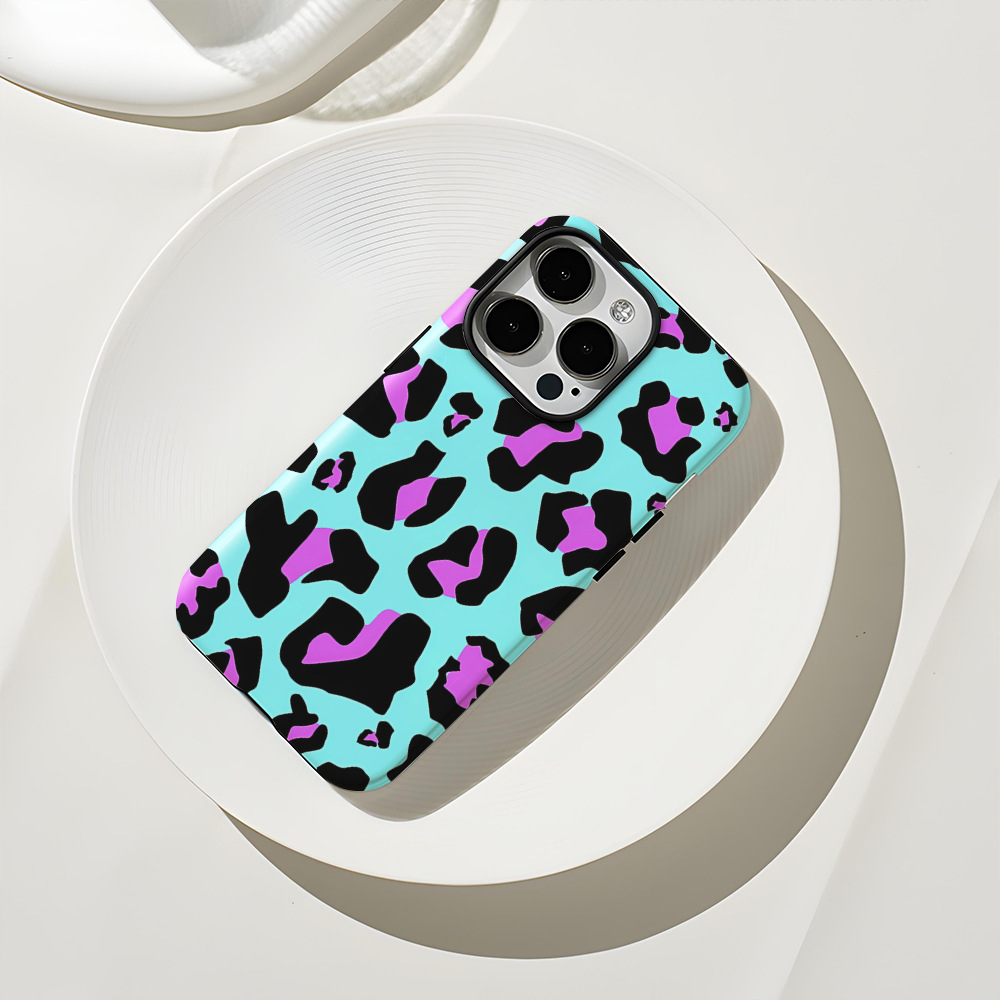 Mint green color leopard print film shell Apple 15Pro phone case 11Pro for IP13 cross-border explosive 12pm