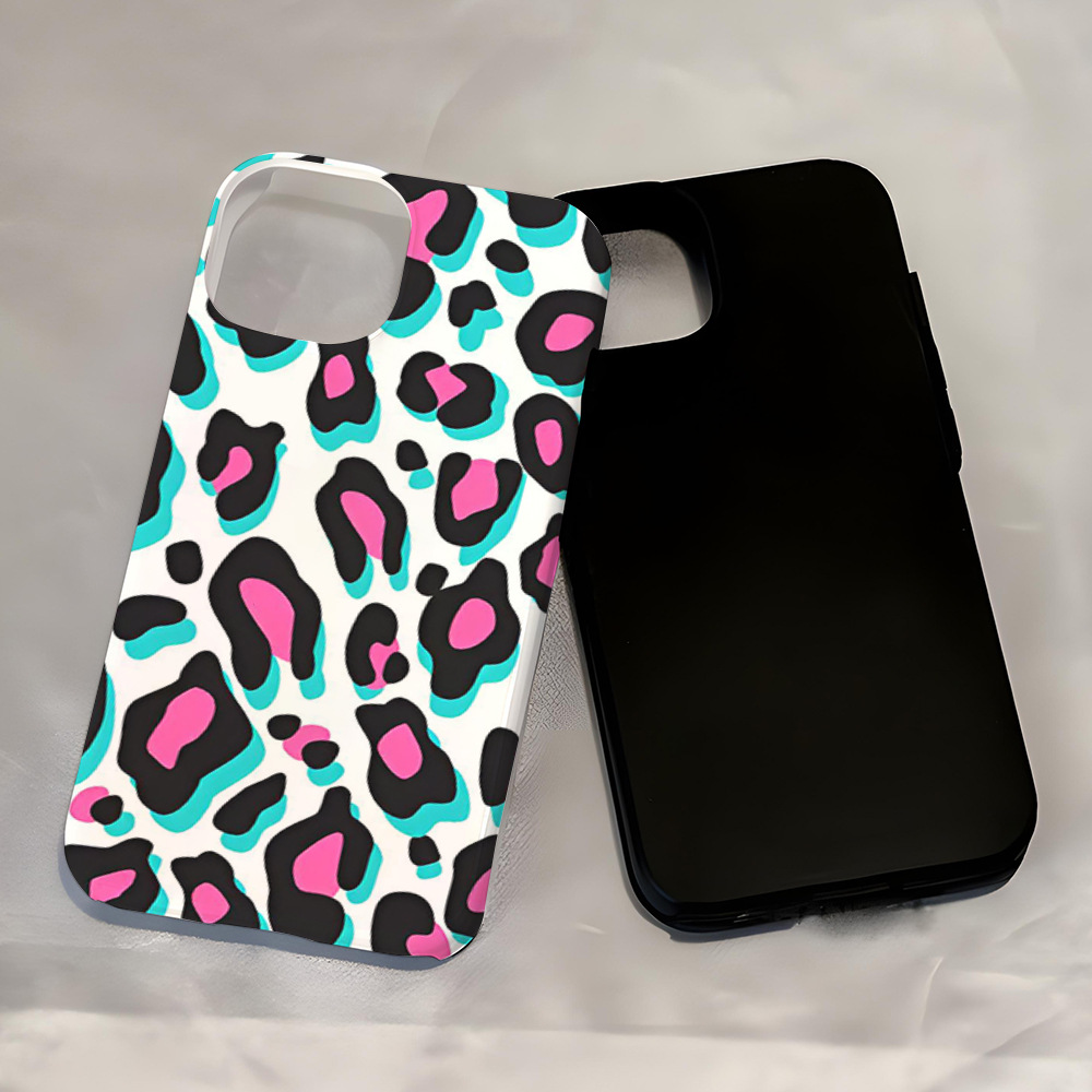 Premium Retro Leopard Printed Phone Case for Apple iPhone
