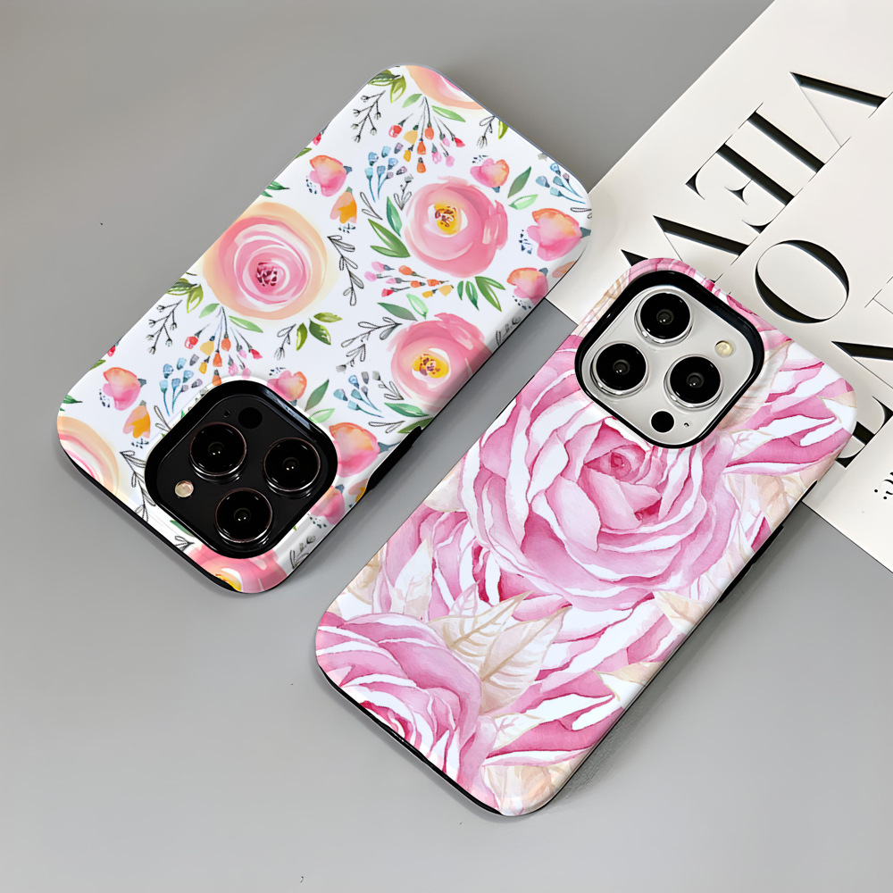 Flower Printed Phone Case for Apple iPhone