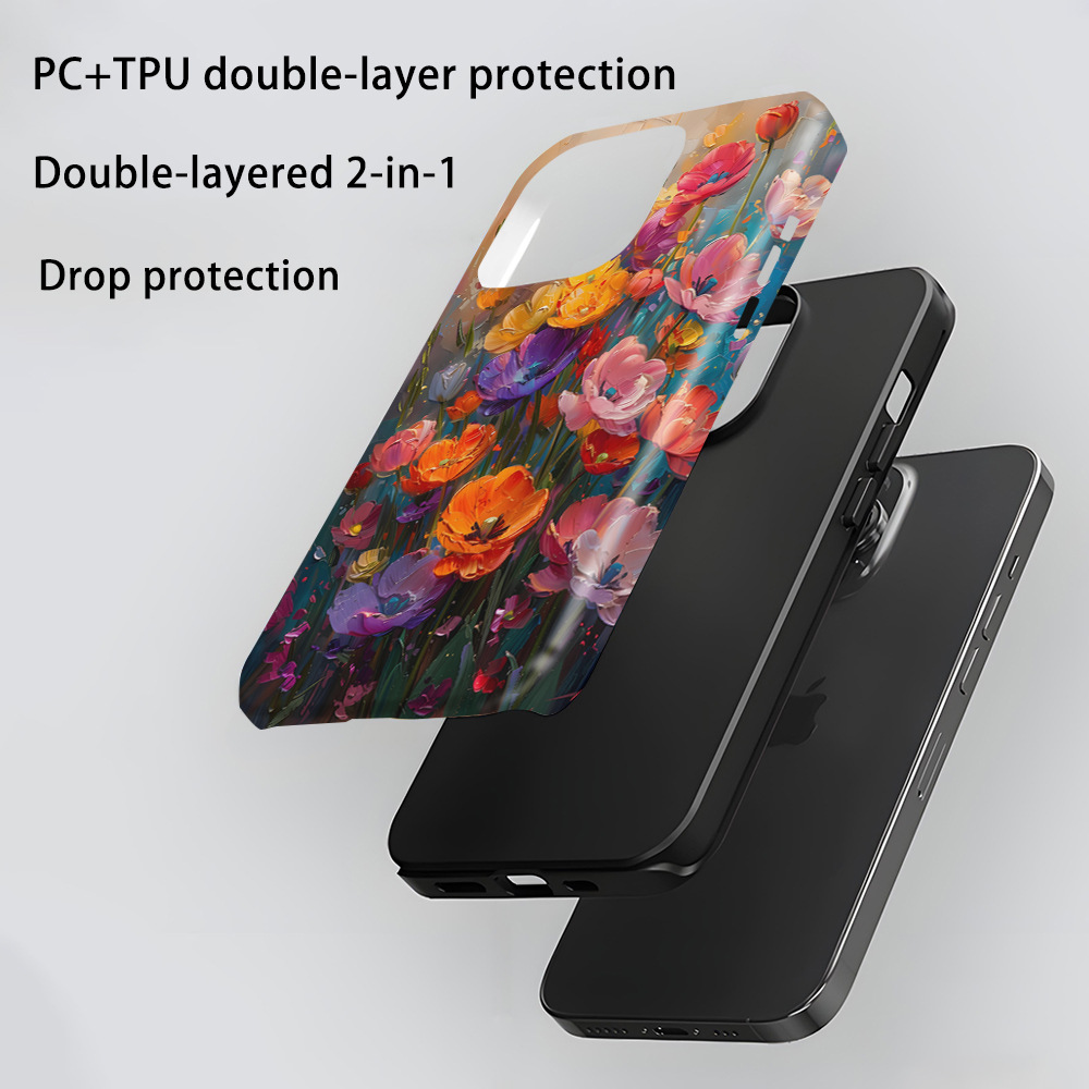 Flower Printed Phone Case for Apple iPhone