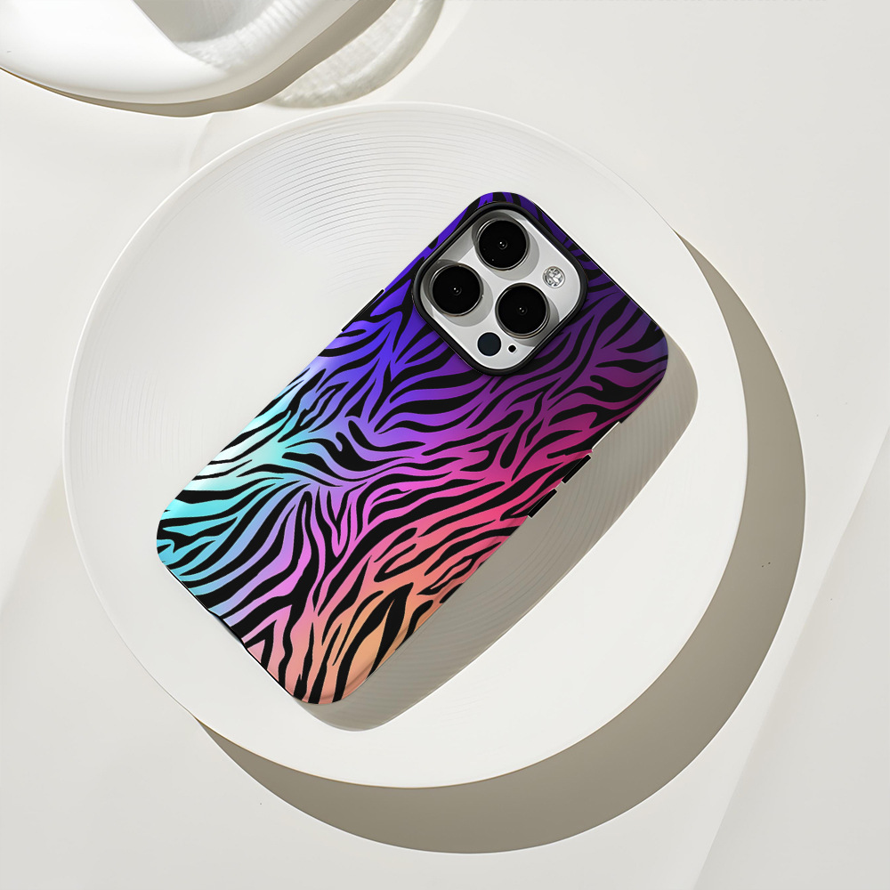 Colorful Tiger Printed Phone Case for Apple iPhone