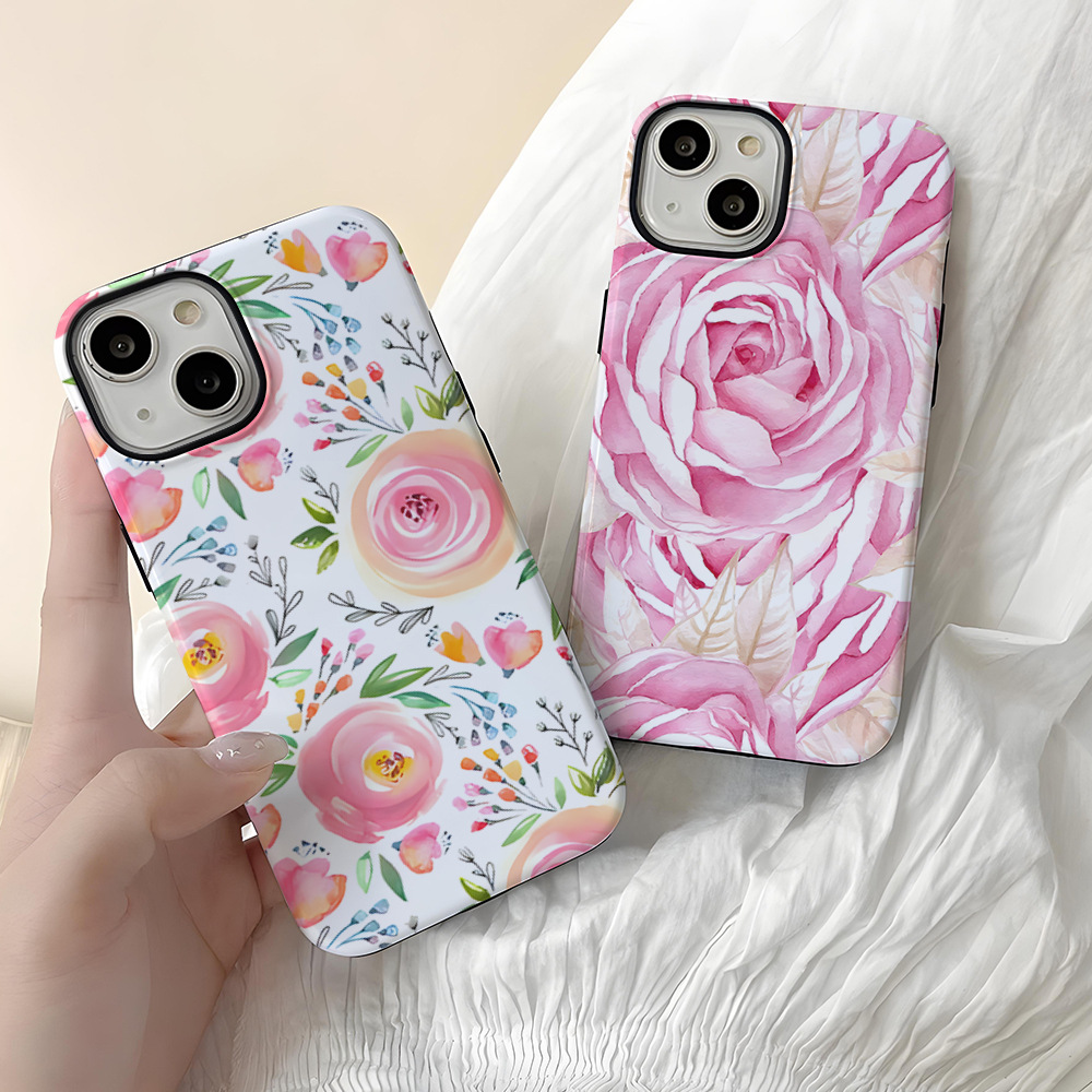 Flower Printed Phone Case for Apple iPhone