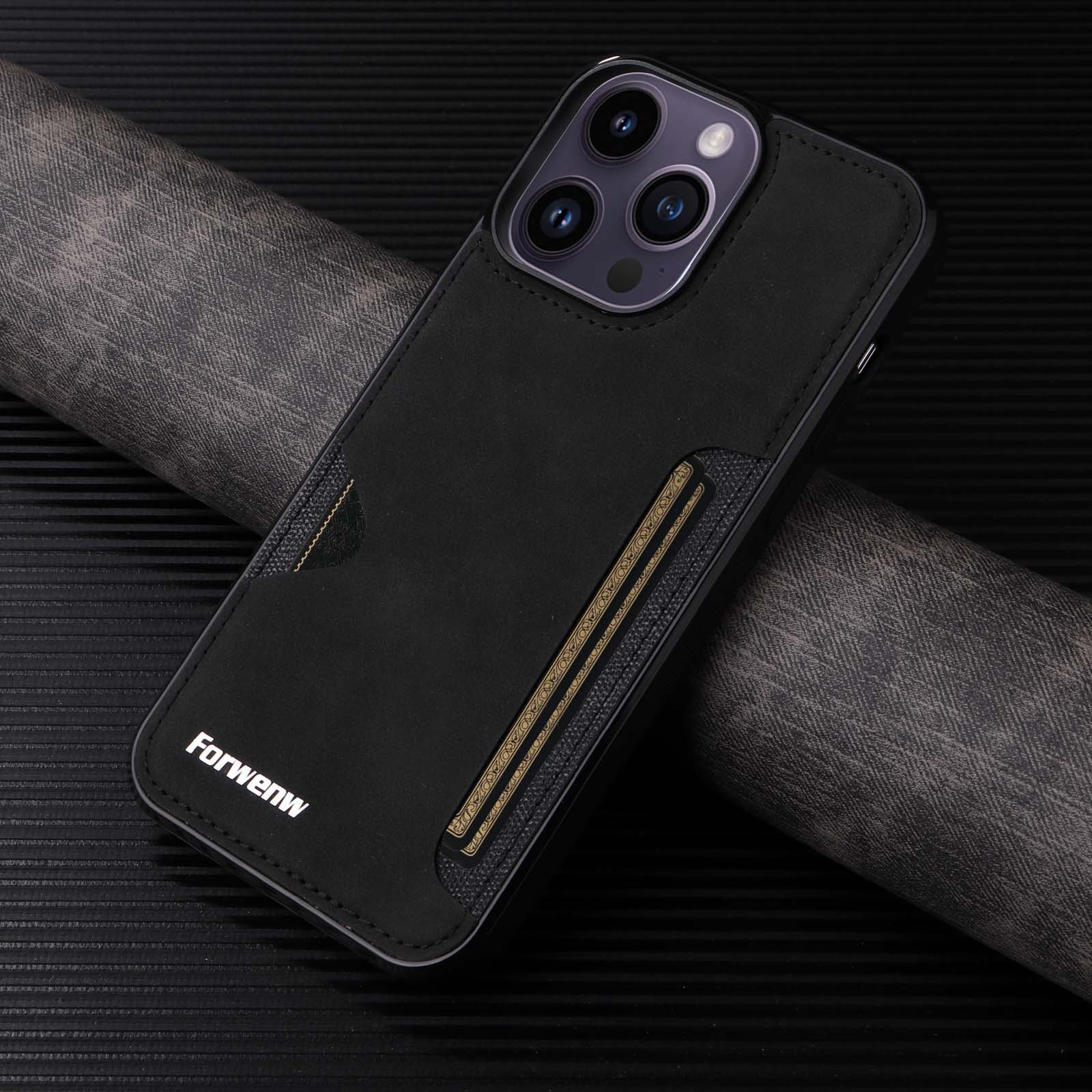 Luxury Leather Business Mobile Phone Case for Apple iPhone