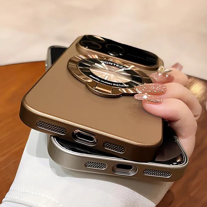 Luxury Magsafe Bracket Anti-fall Mobile Phone Case for iPhone