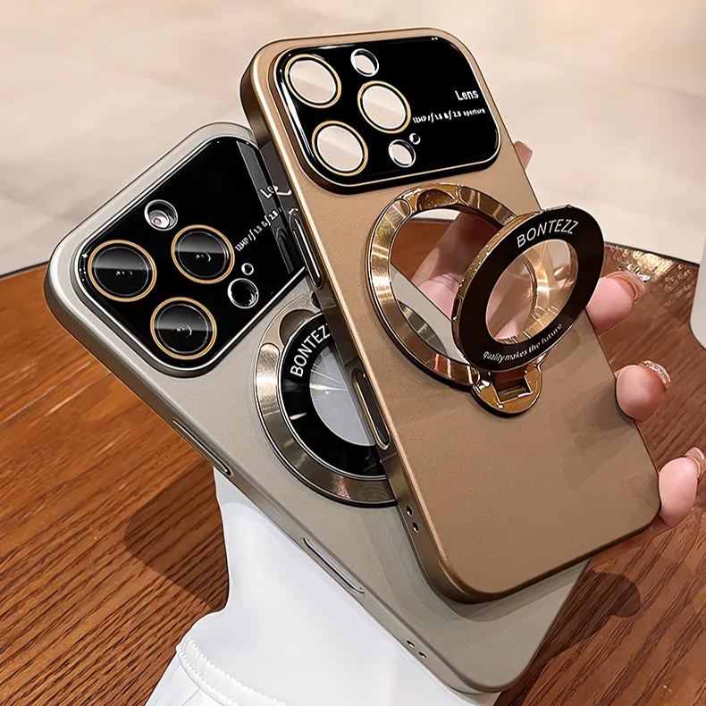 Luxury Magsafe Bracket Anti-fall Mobile Phone Case for iPhone