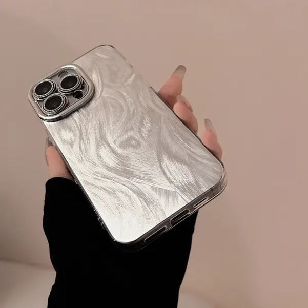 Silver Laser Mobile Phone Case for Apple iPhone