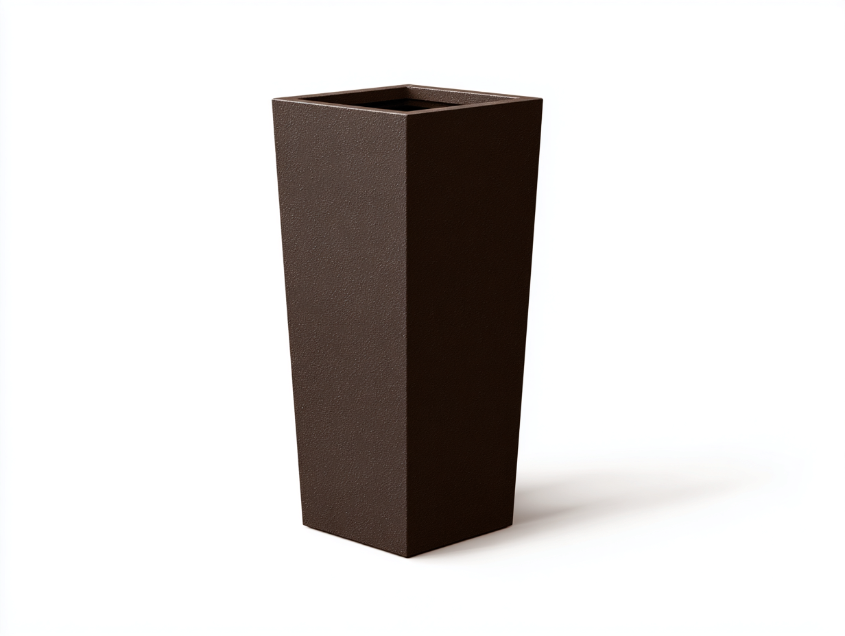 Blumentopf-Keramik-Ø35×43 cm-Cremeweiß-glänzender Rundtopf fürs Wohnzimmer-Riviasohaus