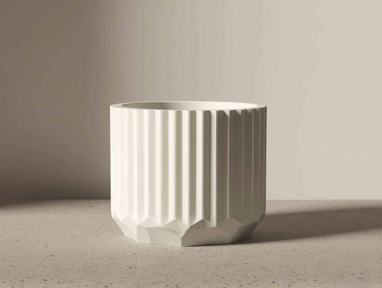 Blumentopf-Kunststoff-34×34×78 cm-Dunkelbraun-hohe quadratische Form fürs Wohnzimmer-Riviasohaus