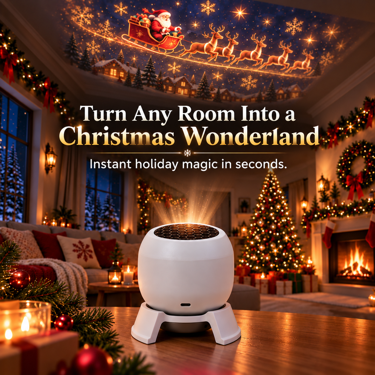 Magical Christmas Projection Night Light
