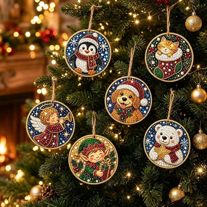 DIY Diamond Painting Ornaments Kit