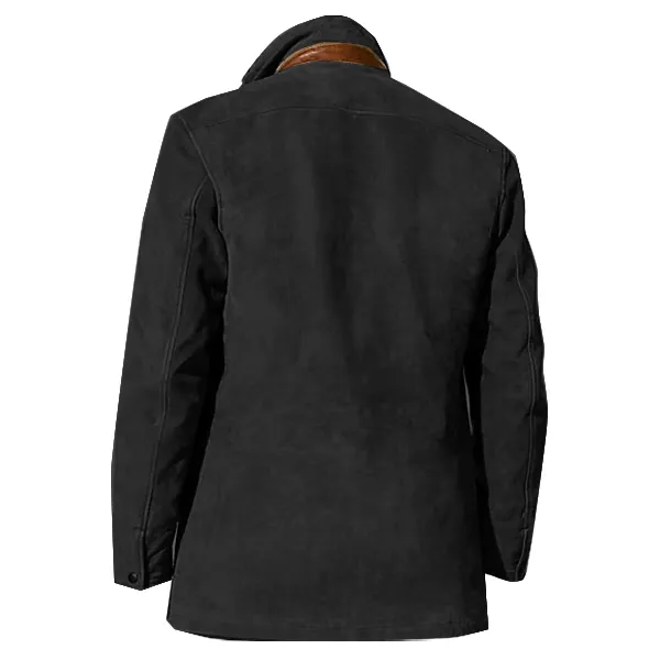 ⭐Last Day 50% Off-🔥Men's Mid-Length Leather Jacket – Rugged Style & Everyday Comfort