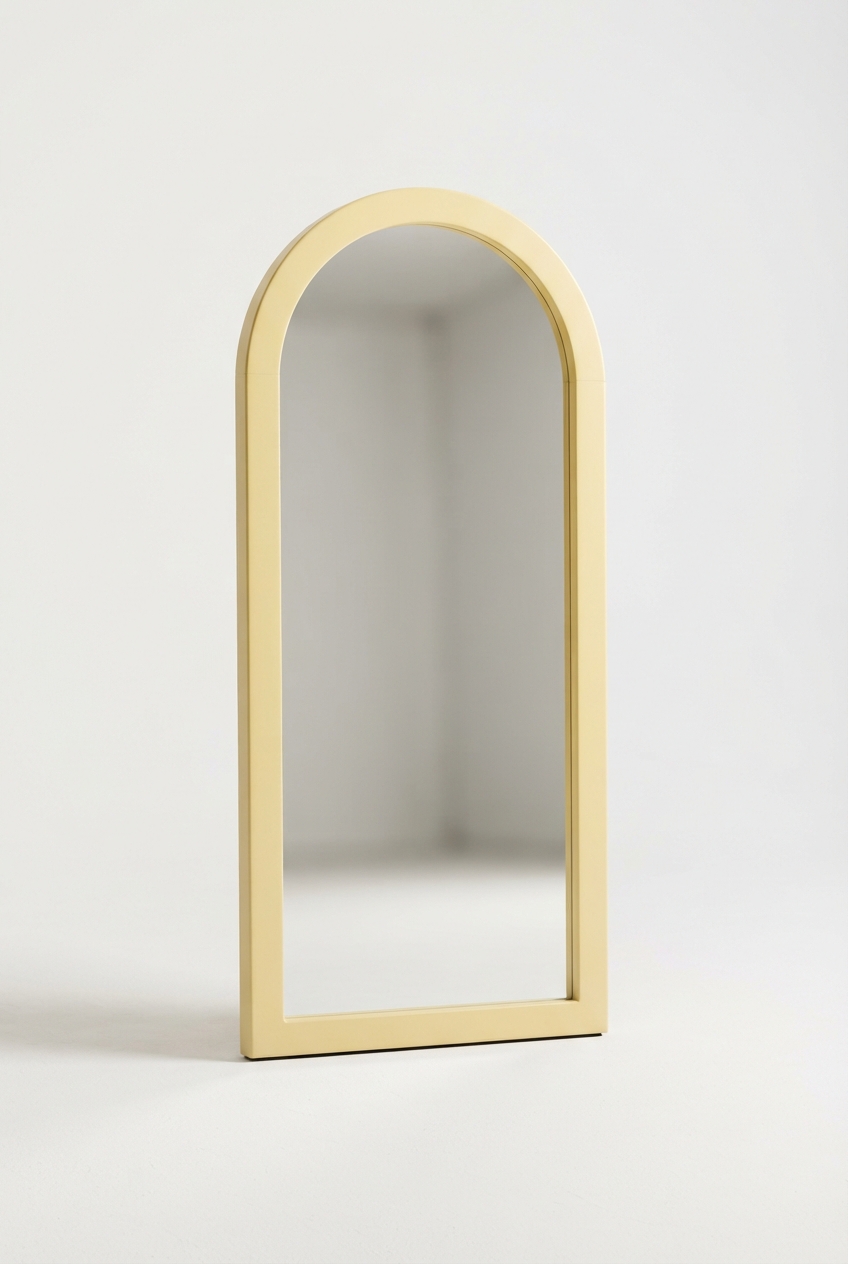 Tall arched floor mirror for living room