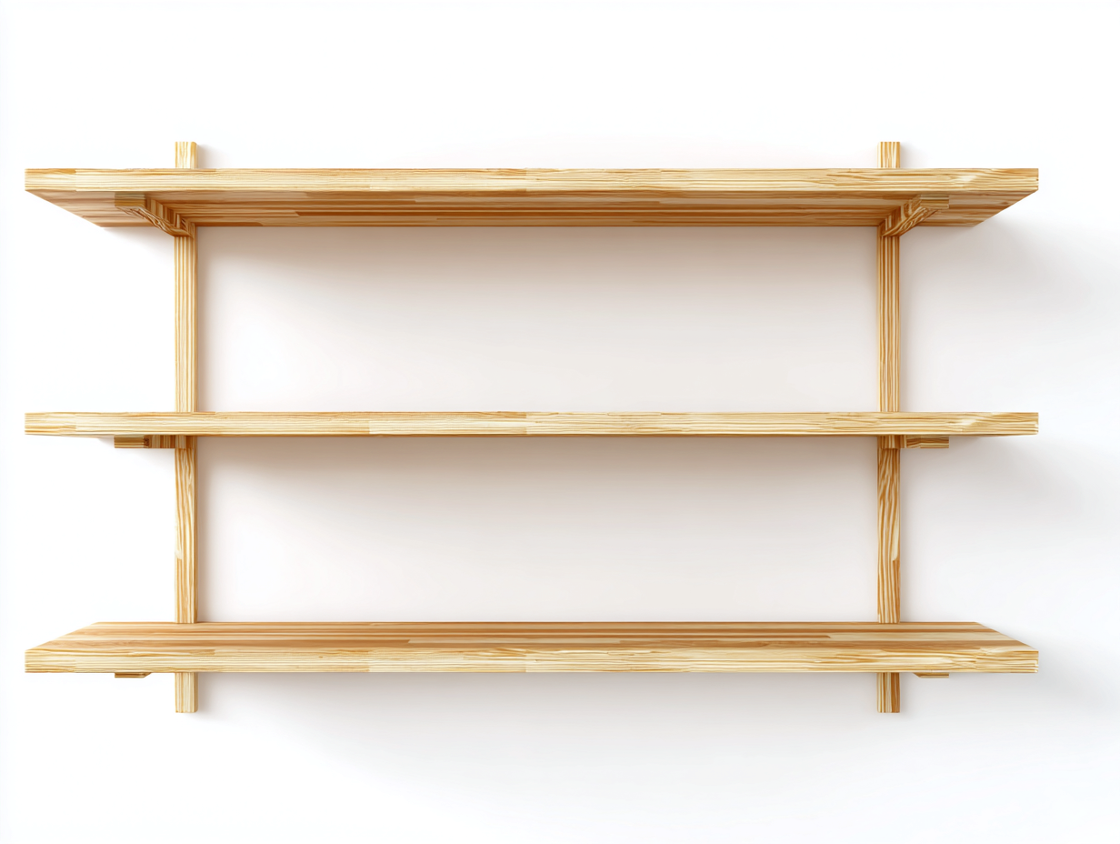 Bücherregal-Holz-120×35×160 cm-Naturholz-Arbeitszimmer-offenes Stufenregal mit 4 Ablageflächen-Simosidecor