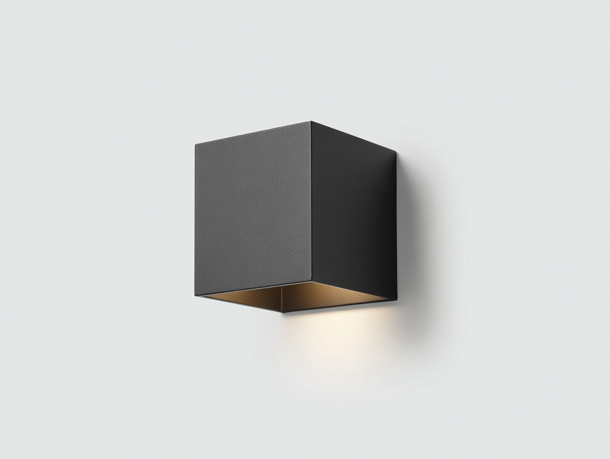Schlichte Wandleuchte aus Metall mit Textilschirm 32×16×30 cm – Schwarz/Beige – horizontales Design für den Eingangsbereich-Hacorlyhome