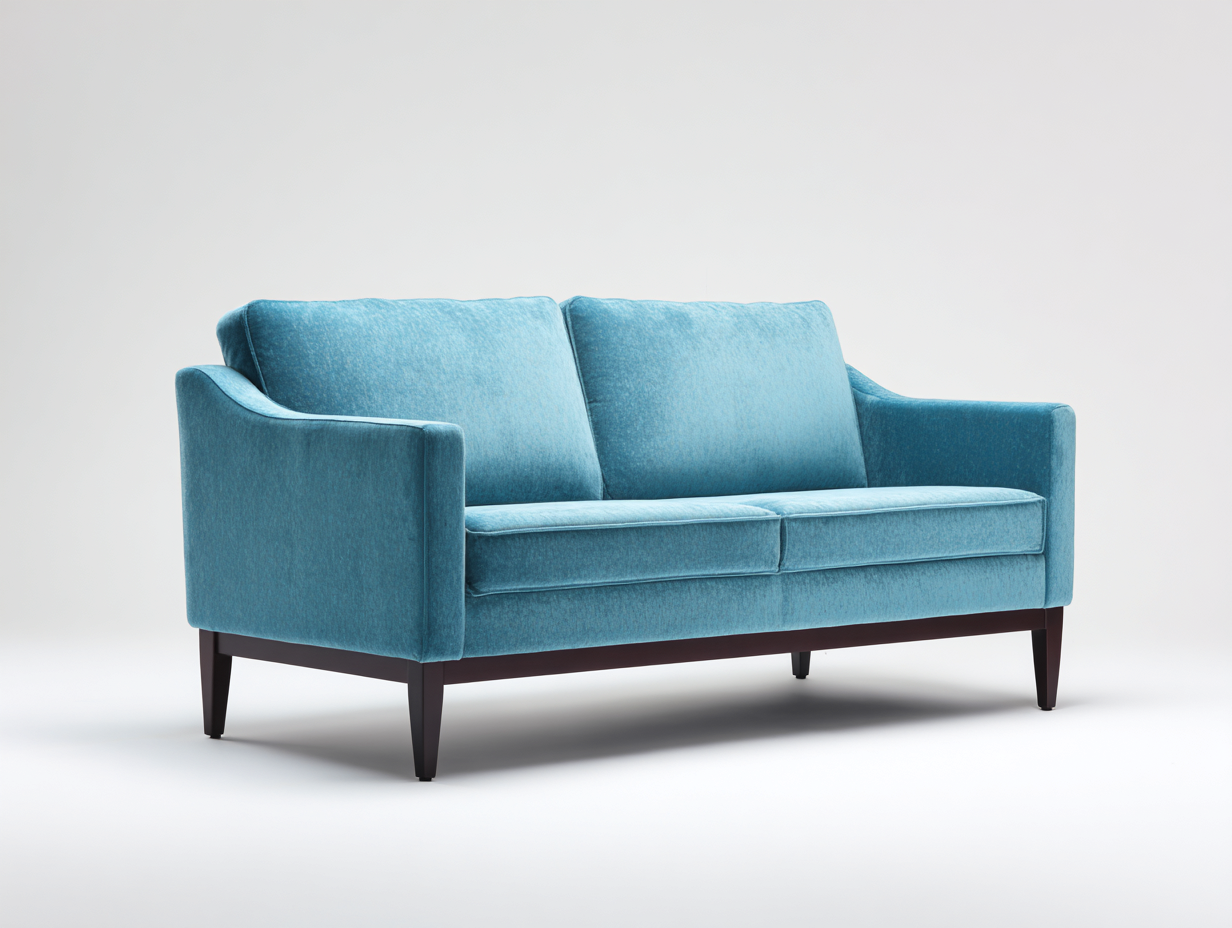 Stoffsofa-Stoff-Holz-182×82×84 cm-Hellblau-modernes 2-Sitzer-Design fürs Wohnzimmer-Faraocorner