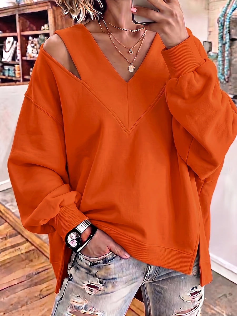 🔥 2026 Autumn 50% Off Sale 🔥Women's Loose V-Neck Sweatshirt