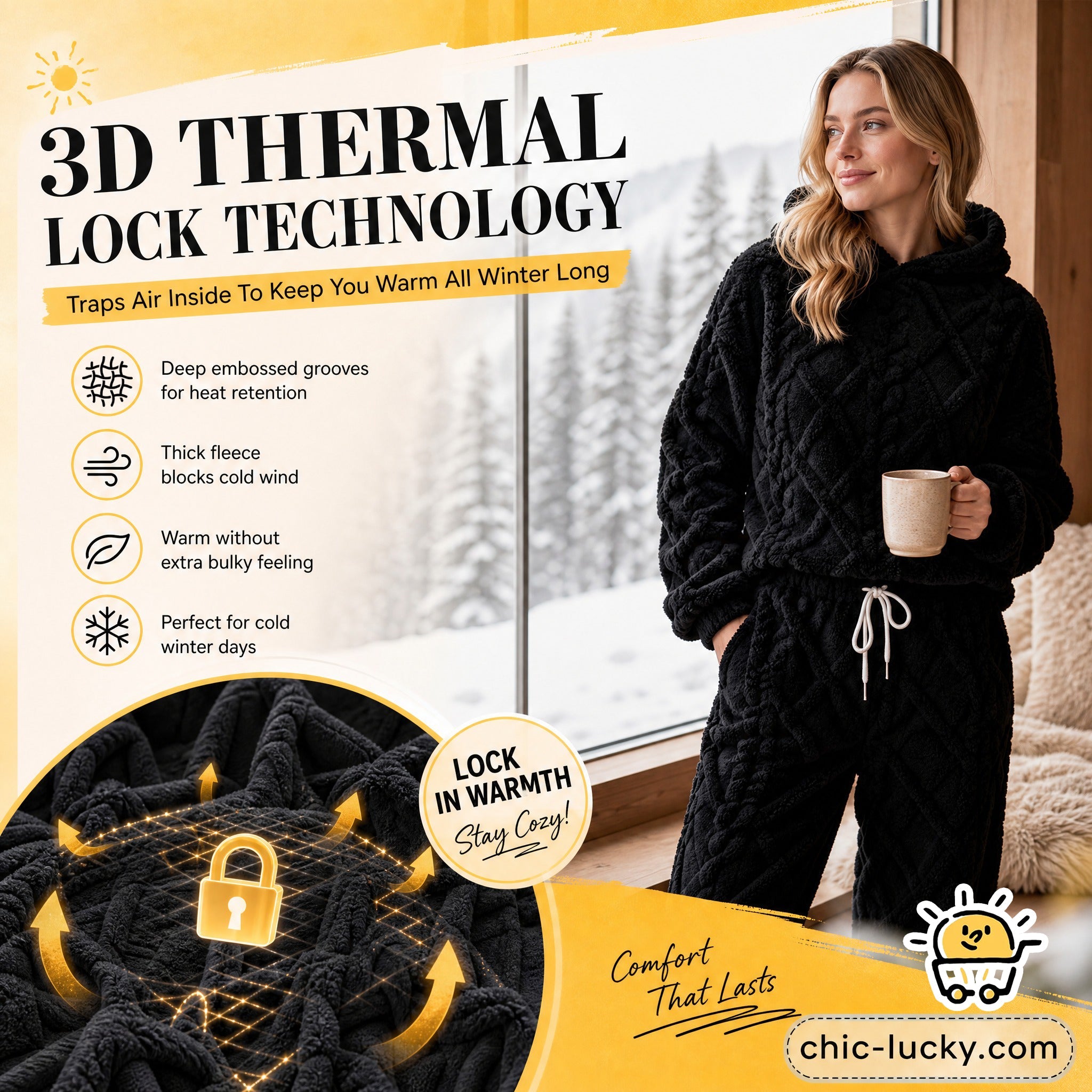 💖Black Friday Mega Deal💖Embossed Geometric Plush Set – Timeless Comfort & Effortless Style For Every Occasion