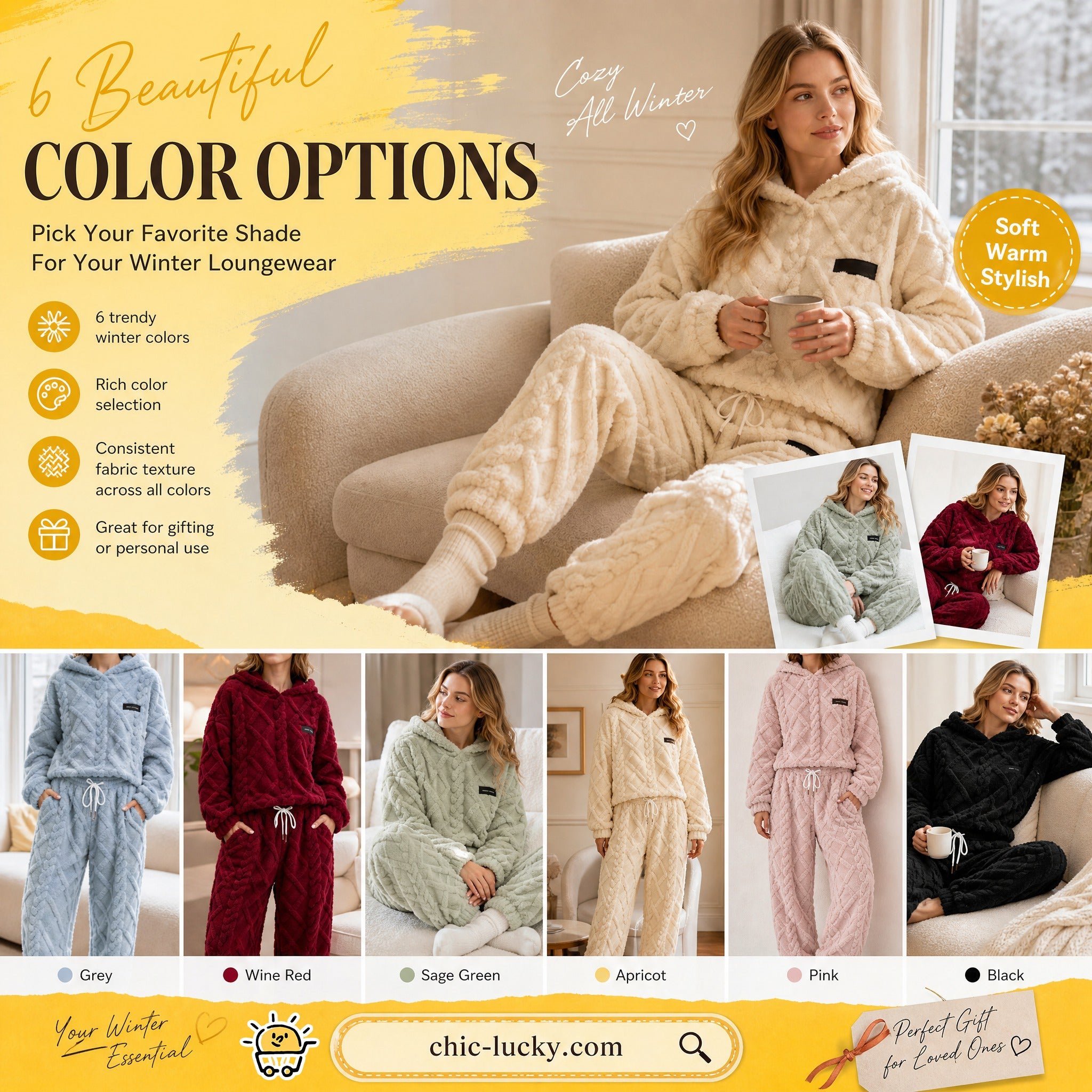 💖Black Friday Mega Deal💖Embossed Geometric Plush Set – Timeless Comfort & Effortless Style For Every Occasion