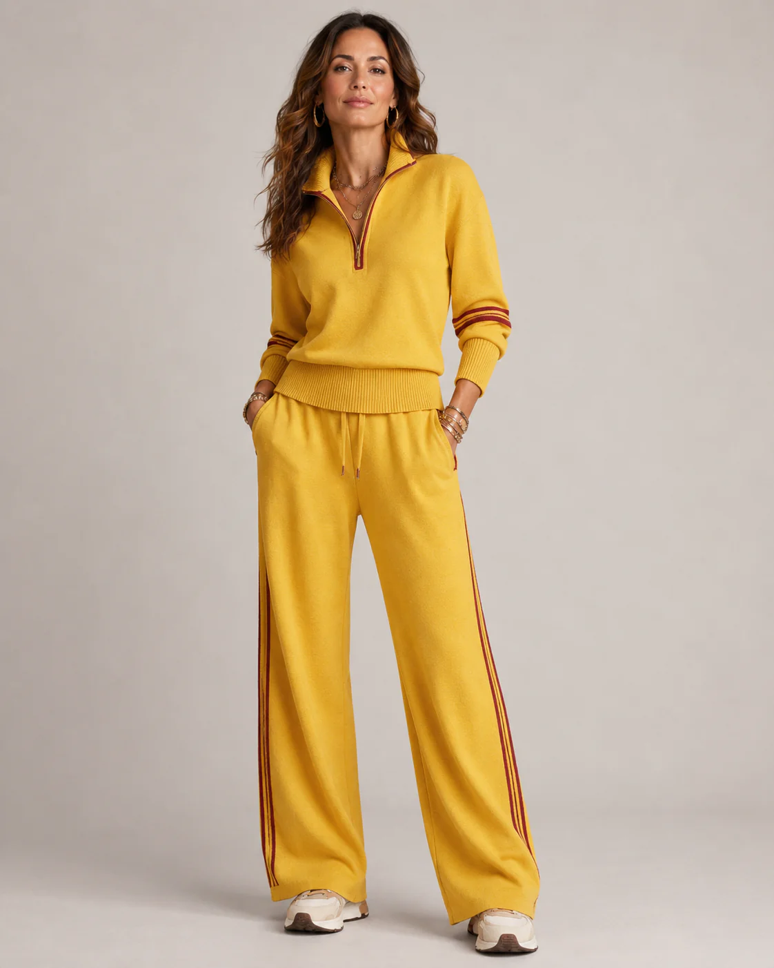 Women’s Casual Long Sleeve Two Piece Sports Set
