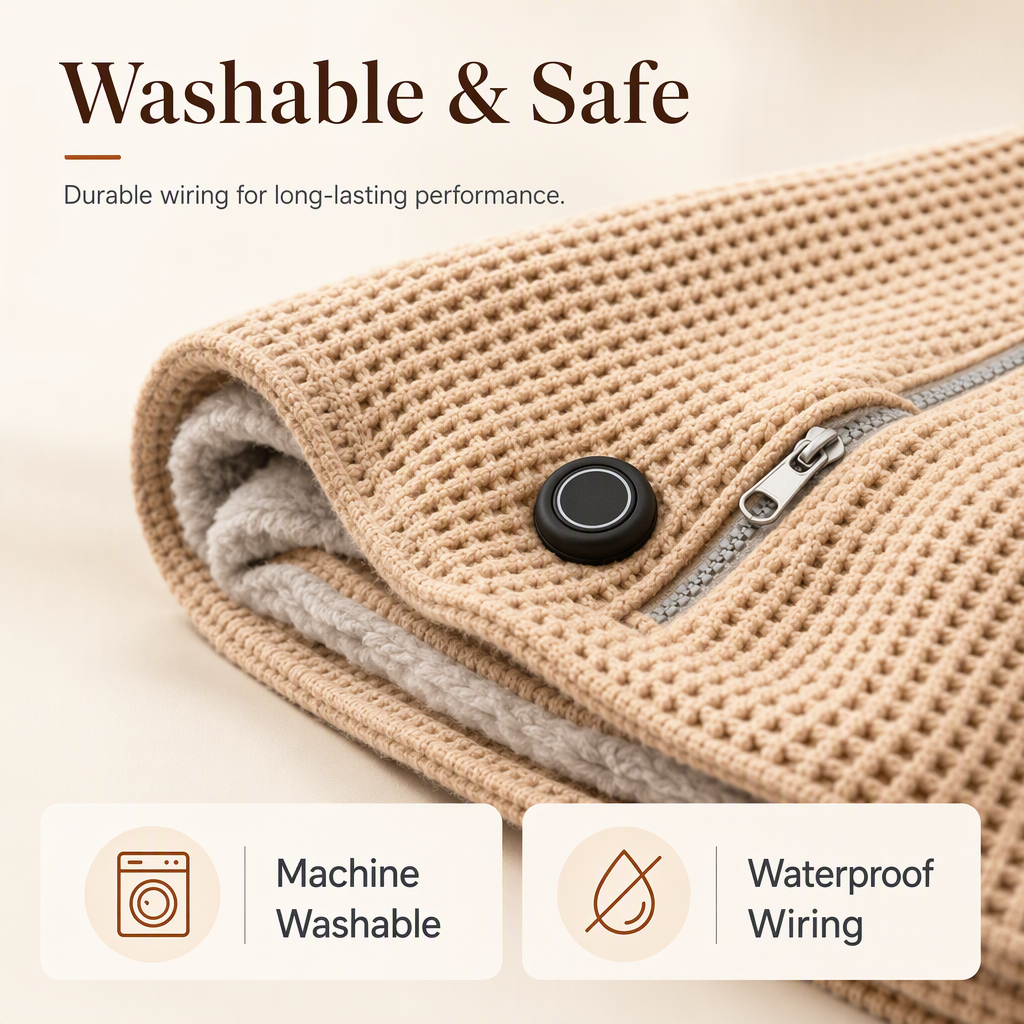 🔥 Christmas Sale ❄️ Stay Warm All Winter — Portable Electric Heated Blanket Shawl