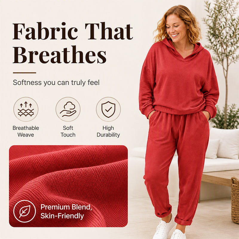 2026 NEW Women's Hooded Sweatshirt & Lounge Pants Set