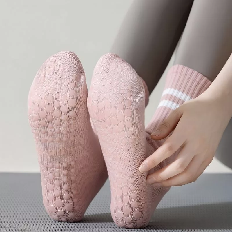 5 Pairs Women’s Pilates Non-Slip Grip Socks