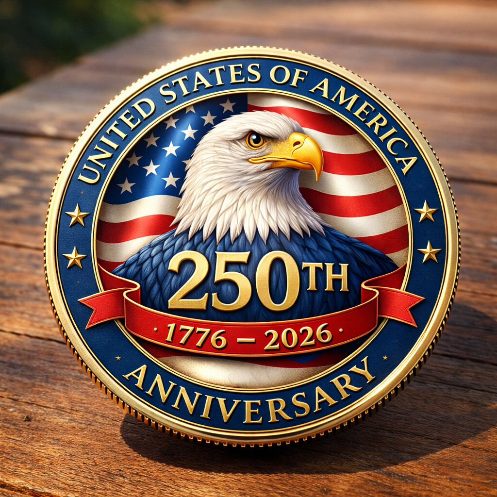 USA 250th Anniversary Commemorative Coin