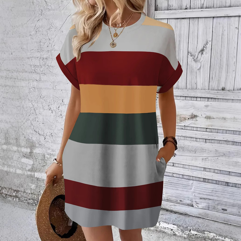 Women's Casual Round Neck Dress