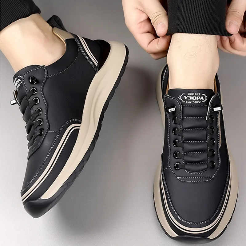 ⏰Last Day! 50% OFF 🔥Men's Comfortable Lightweight Leather Slip-On Orthopaedic Shoes