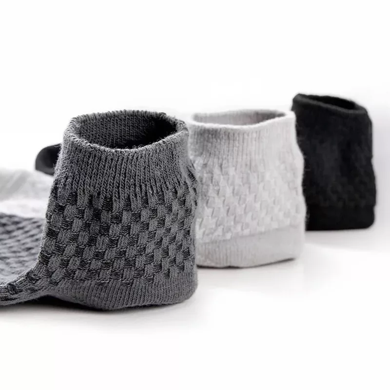 3 Pairs Men’s Bamboo Fiber Low-Cut Socks