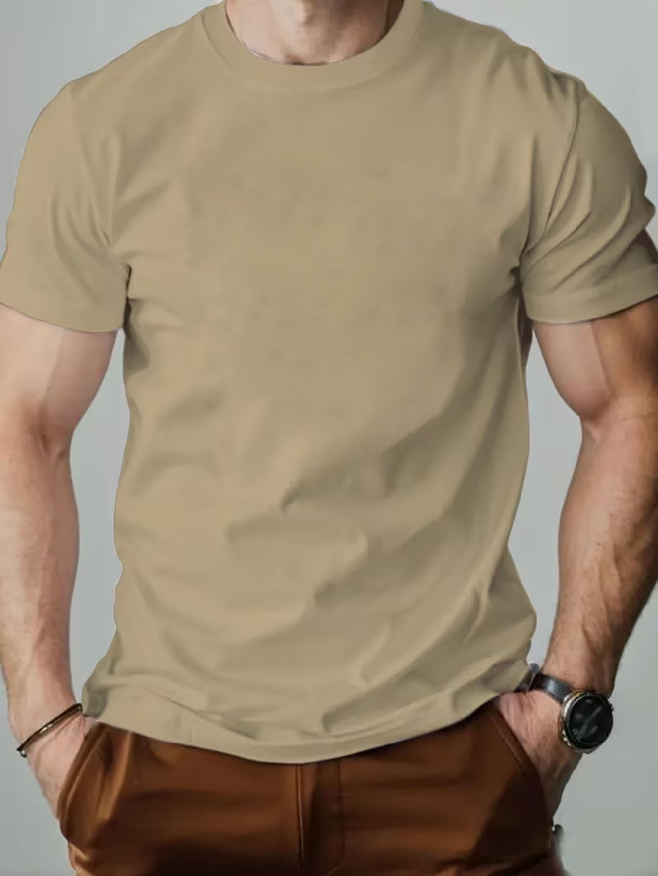 Premium Heavyweight Cotton Essential Tee for Men