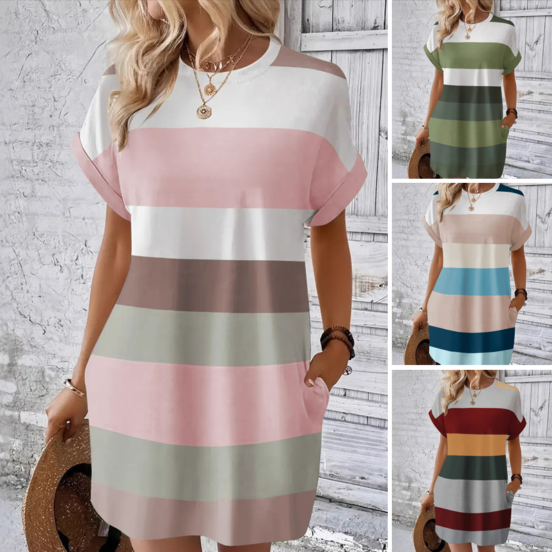 Women's Casual Round Neck Dress