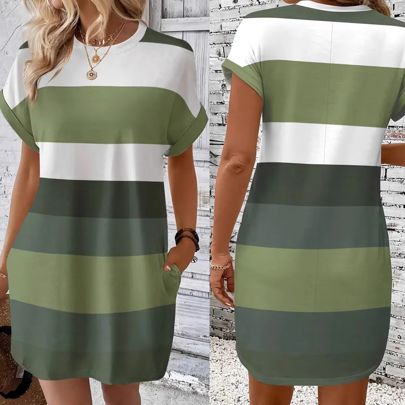 Women's Casual Round Neck Dress