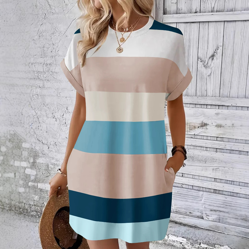 Women's Casual Round Neck Dress