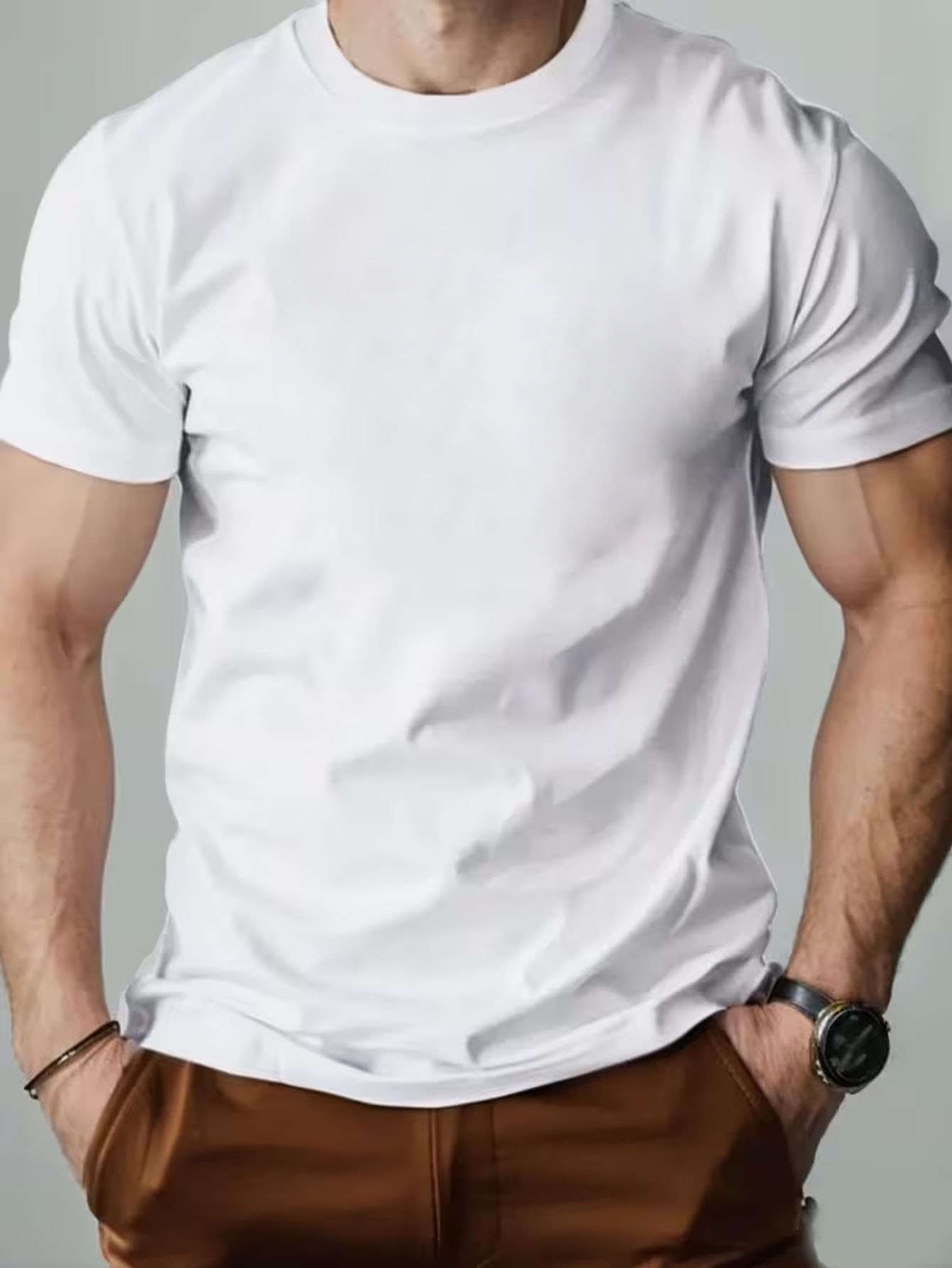 Premium Heavyweight Cotton Essential Tee for Men