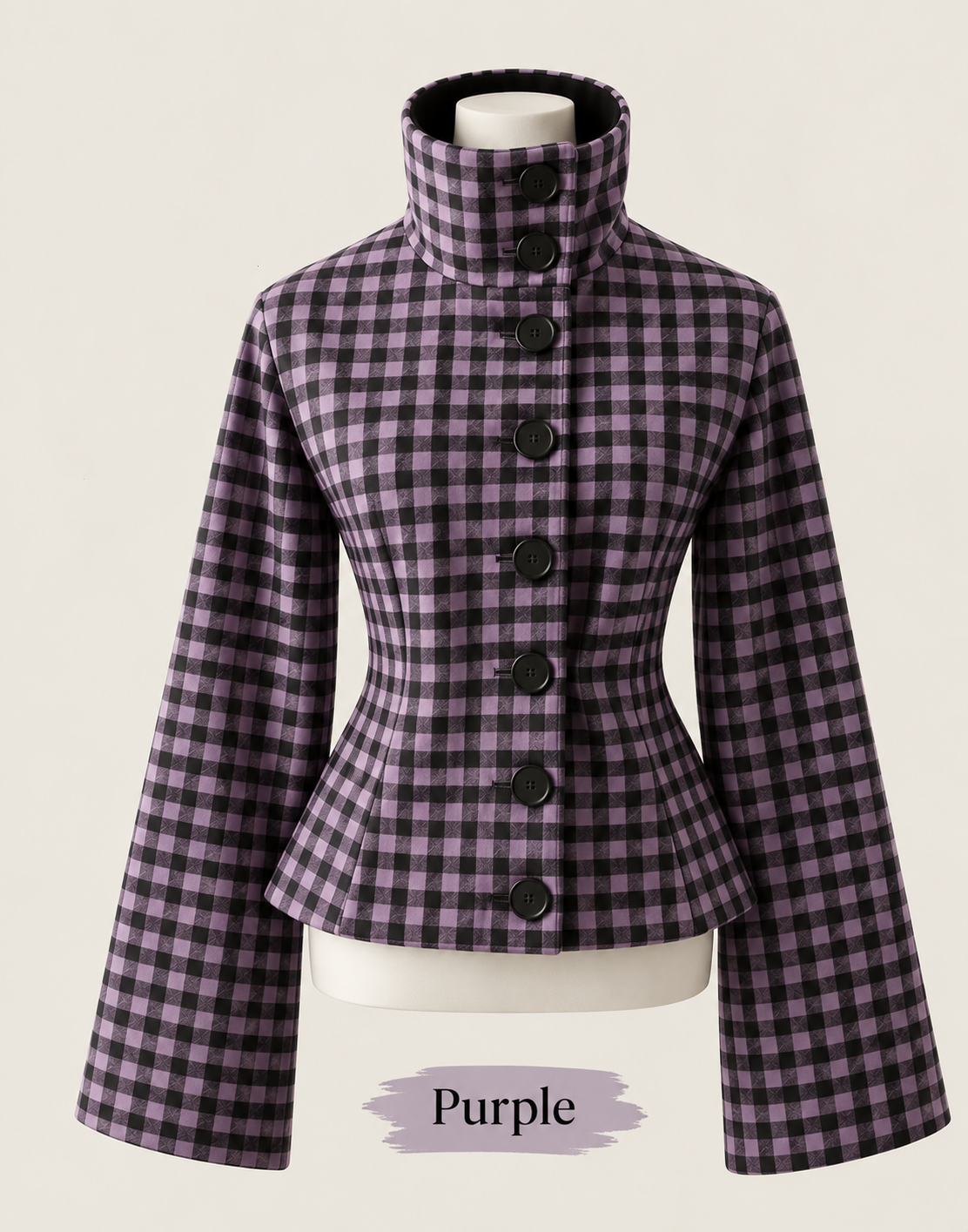 🍂Autumn Sale — 🔥20% Off Today🔥  The Aurelia PlaidPeplum Jacket