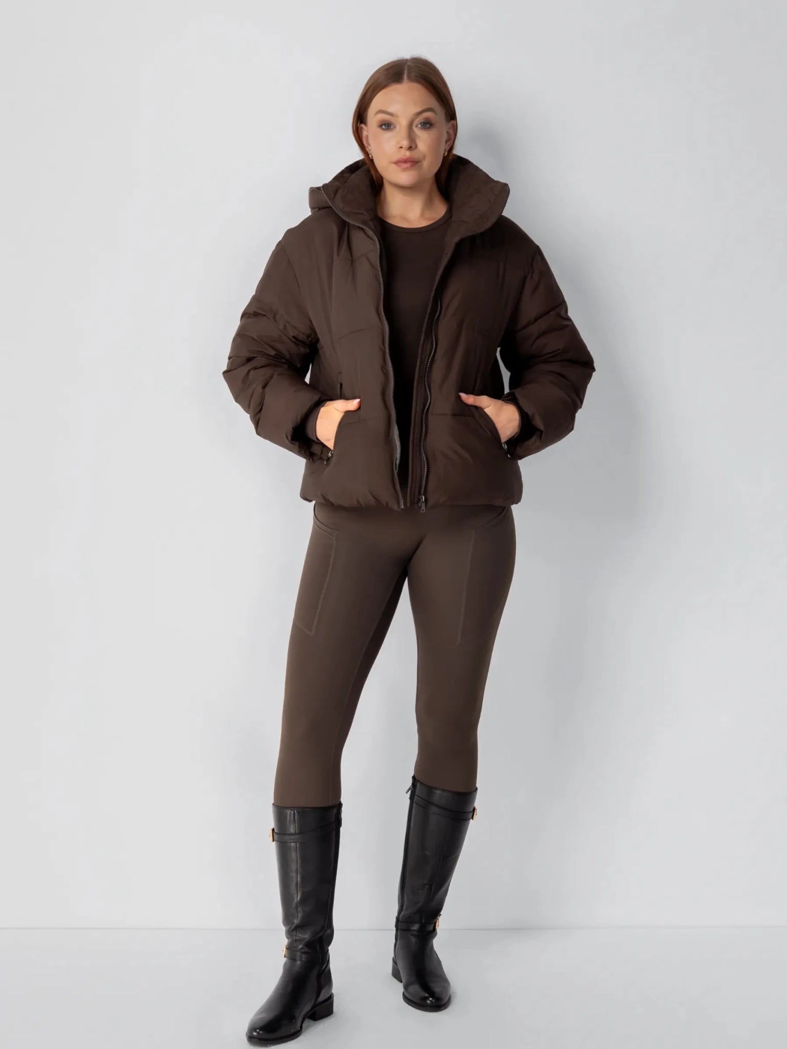 Classic Short Detachable Hooded Puffer Jacket