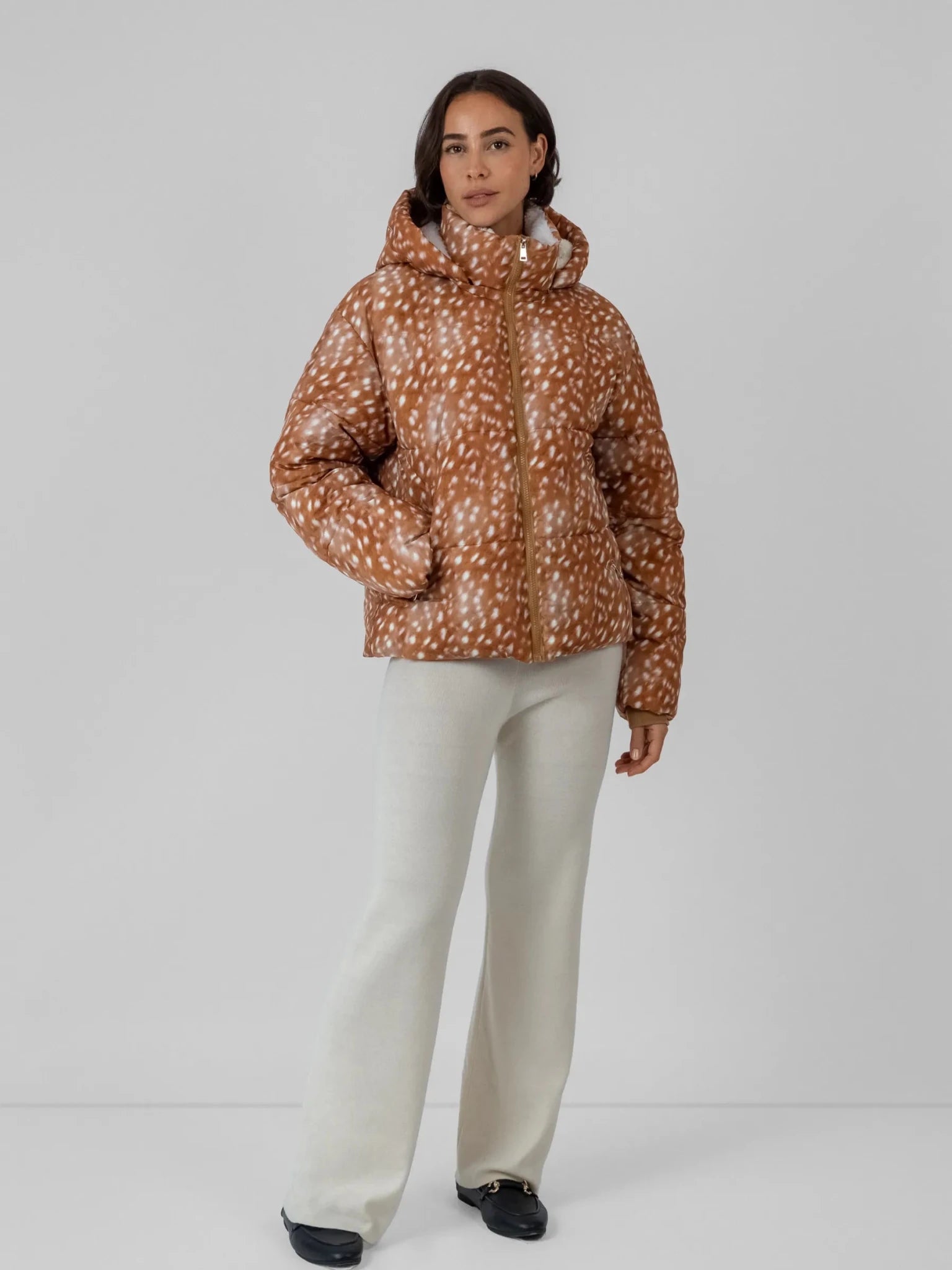 Classic Short Detachable Hooded Puffer Jacket
