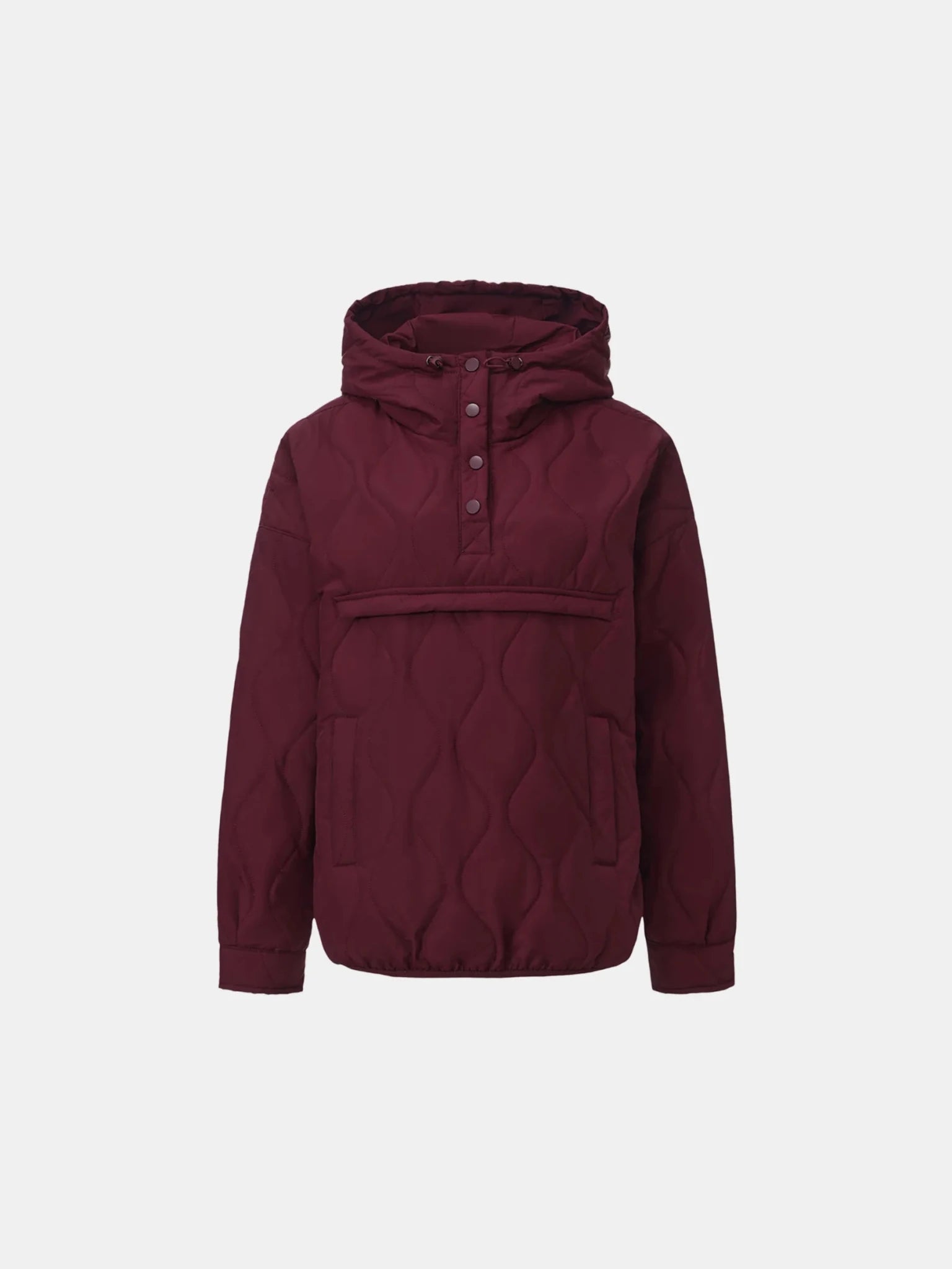Kangaroo Pocket Packable Quilted Puffer Hoodie