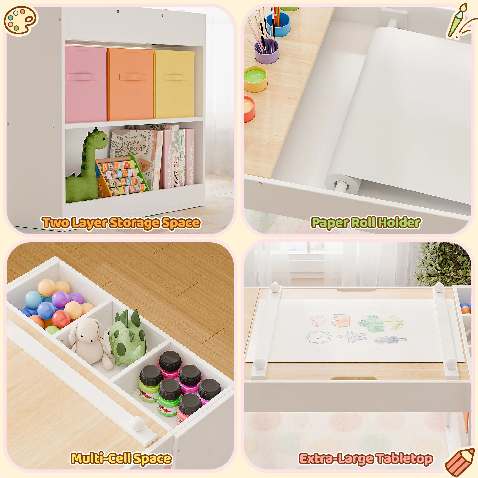ADMQX functional desk for children