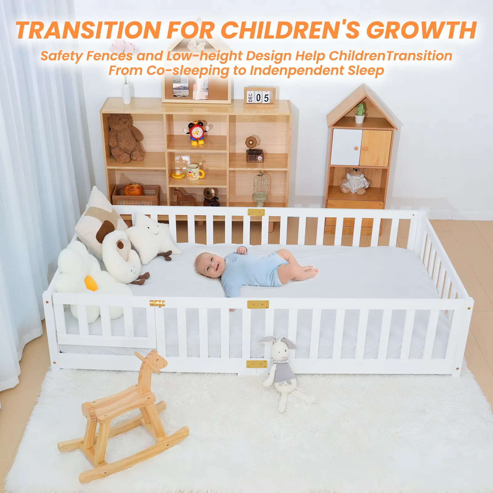 Twin/Full Size Modern MontessoriBed for Toddlers