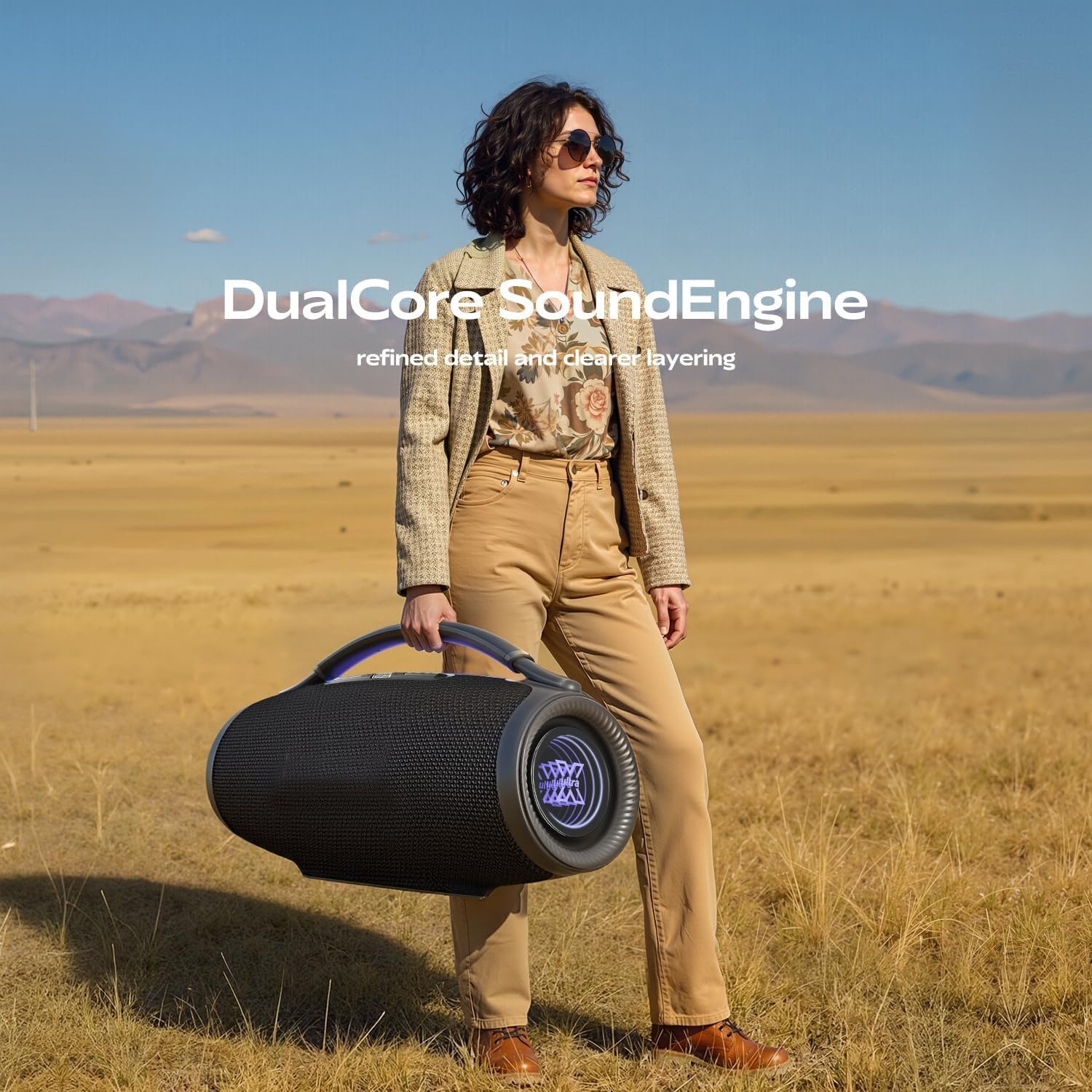 Admqx Portable Bluetooth Party Speaker,Wireless Outdoor Speaker