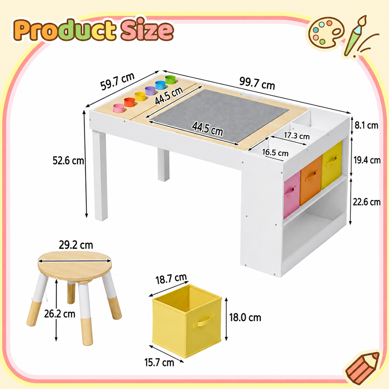 ADMQX functional desk for children