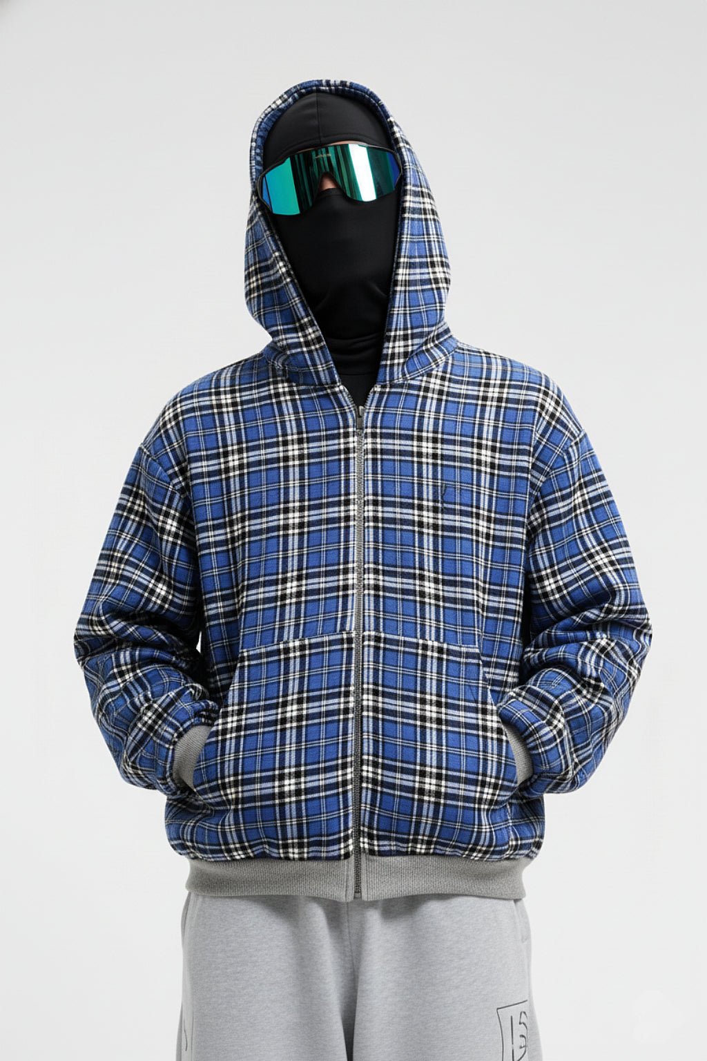 Reversible plaid Sweatshirt
