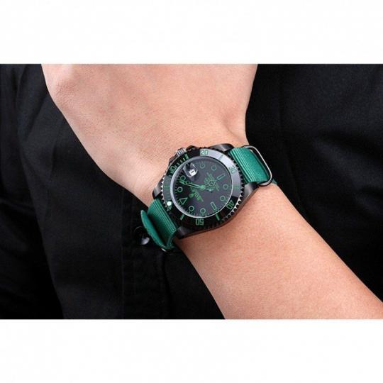 Replica Rolex Stealth Submariner Green Nylon Strap 622009 - View 7