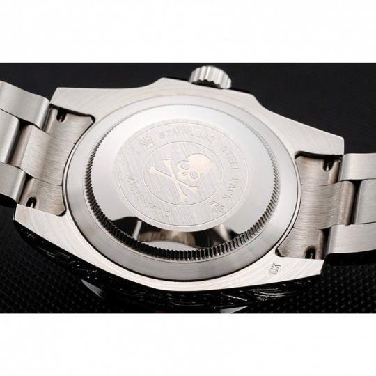 Replica Rolex Submariner Skull Limited Edition Black Dial White Case And Bracelet 1454093 - View 7
