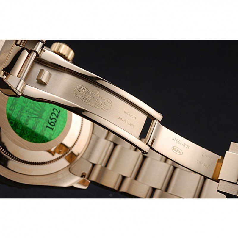 Replica Rolex Yacht-Master II White Dial Blue Bezel Gold Bracelet 622271 - View 6