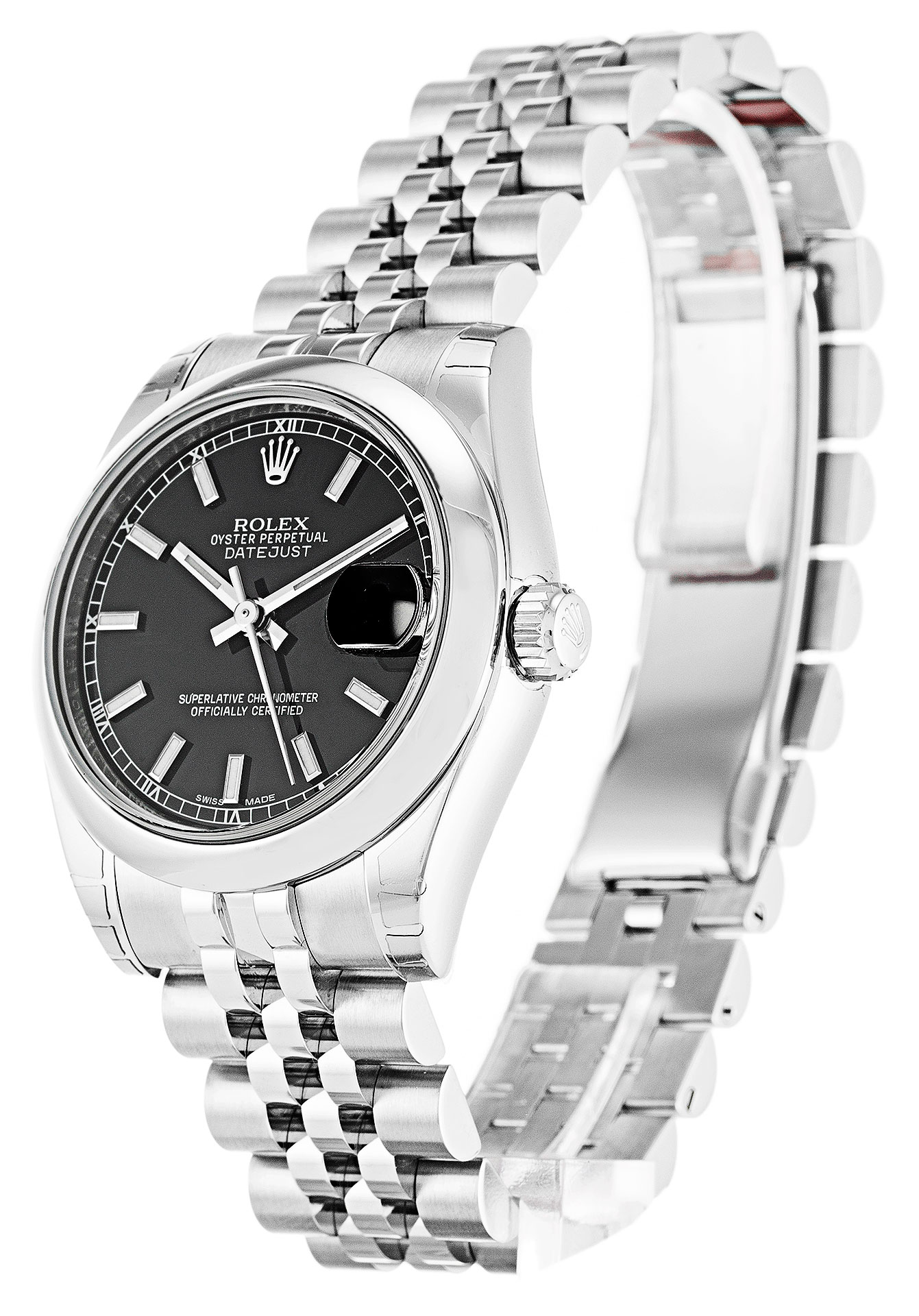 Rolex Datejust 178240 Lady 31 MM Black Dial Oyster Steel Jubilee Strap Replica 