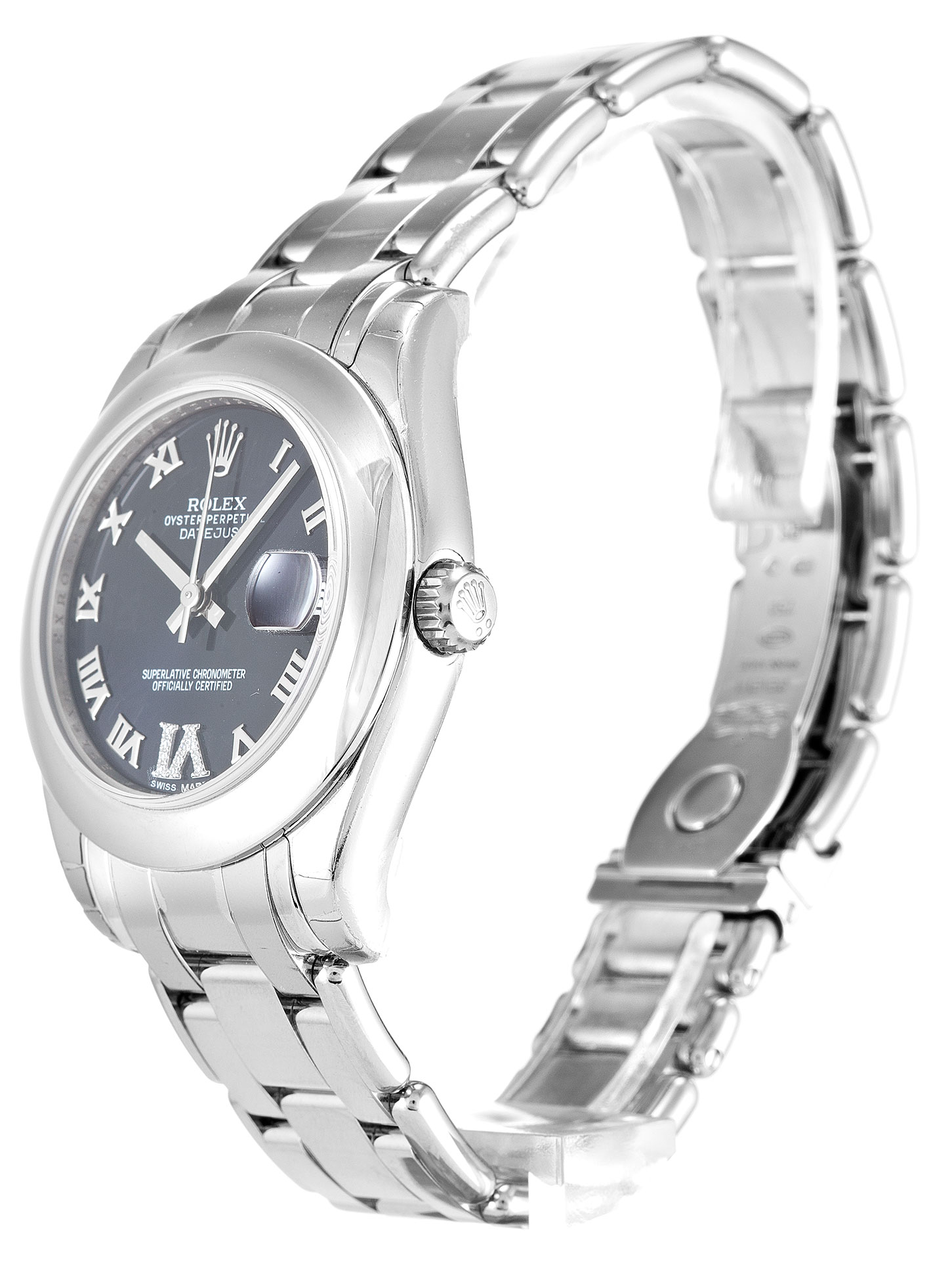 Rolex Datejust Édition spéciale 81209 31 mm White Gold Pearlmaster Black Dial Replica
